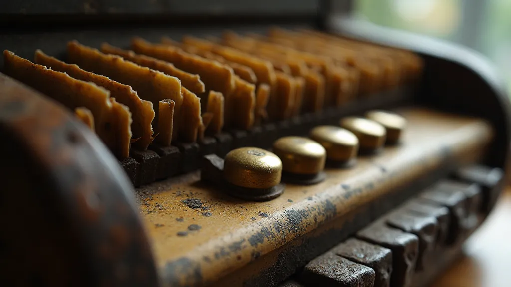 Antique accordion detail