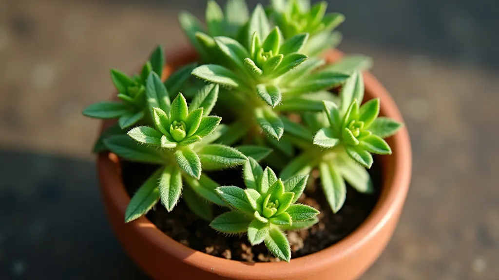 Anise plants in a terracotta pot