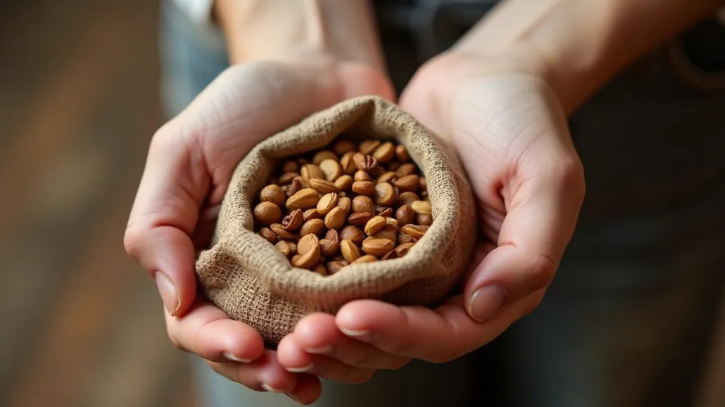 Anise seeds in a hand