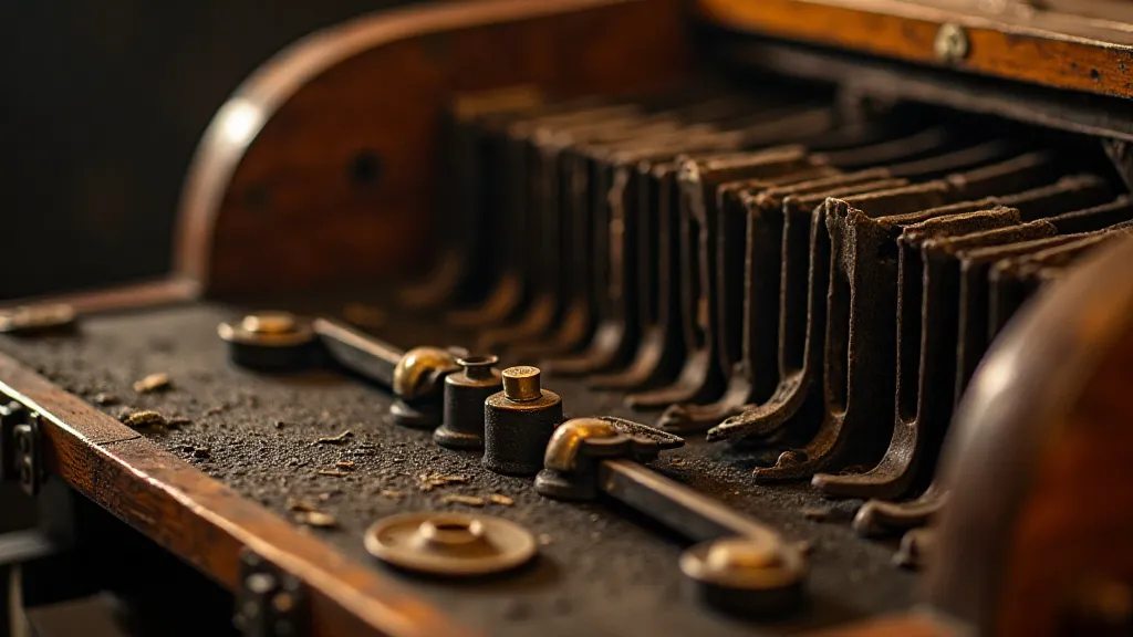 Antique accordion, partially disassembled