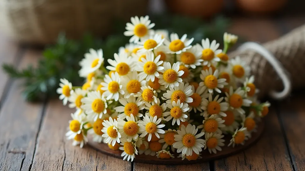 Dried Roman Chamomile flowers