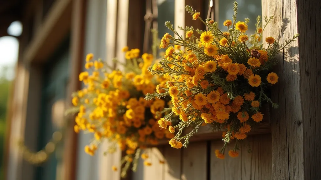 Antique St. John's Wort Garland