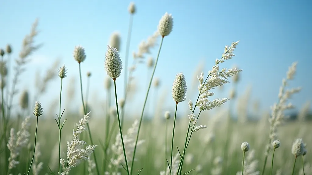 Field of wormwood plants